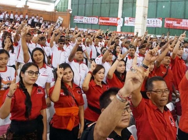 Deklarasi Pemenangan Wayan Koster di Pilgub Bali
