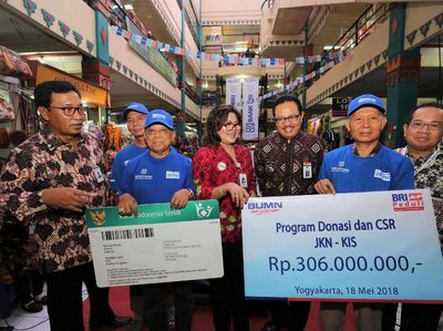 Pedagang di Pasar Beringharjo Terima JKN Gratis