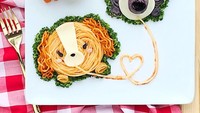 Pasta aja bisa jadi begini. Solusi buat para ibu yang anaknya susah makan nih. Coba buatkan makanan yang seperti ini. Si Kecil pasti lahap. Foto: instagram @luxeandthelady