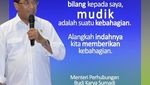 Pesan Menhub Soal Mudik Selamat 2018