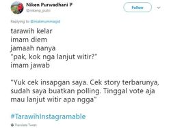 Deretan Cuitan Kocak #TarawihInstagramable