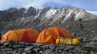 Inilah Advance Base Camp (ABC) atau titik pendakian terakhir sebelum summit attack ke Puncak Everest (dok WISSEMU)