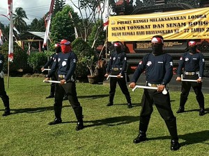 Perketat Pengamanan, Polisi di Bali Tingkatkan Kemampuan Bela Diri