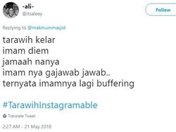 Deretan Cuitan Kocak #TarawihInstagramable