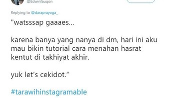 Kalau yang punya masalah dengan hasrat kentutnya, boleh tengok tutorial ini. Foto: istimewa