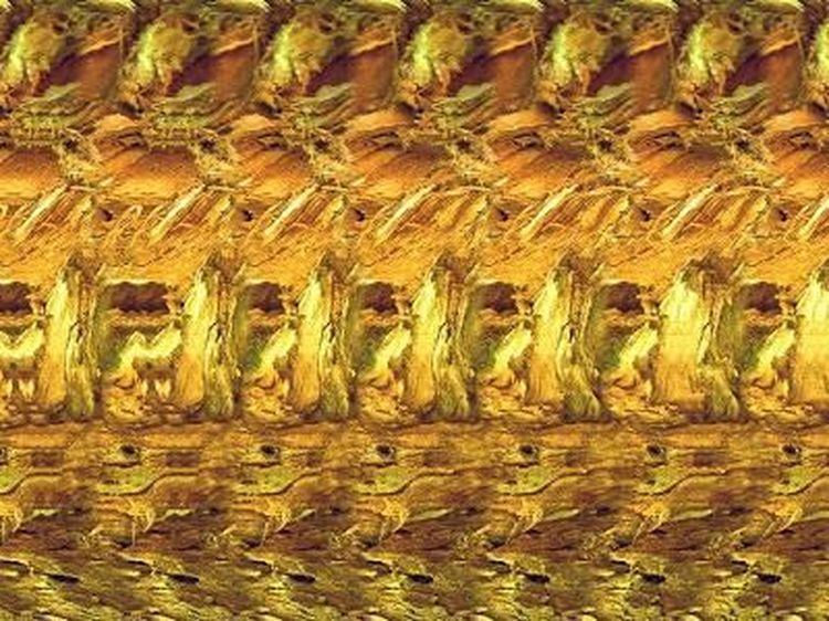 Gambar Tersembunyi untuk Melatih Fokus Mata, Bisakah Menemukan Naga?
