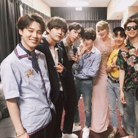 Selain tampil di Billboard Music Awards 2018, selama di Amerika Serikat BTS juga mampir ke beberapa acara televisi, salah satunya Ellen Degeneres. Foto: Twitter BTS