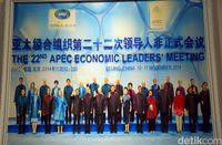 Potret Jokowi dan Ibu Iriana di KTT APEC 2014 (Wahyu/detikTravel)