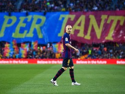 Iniesta tampil selama 82 menit pada laga yang dimenangi Barca dengan skor 1-0 ini sebelum digantikan Paco Alcacer. Foto: David Ramos/Getty Images