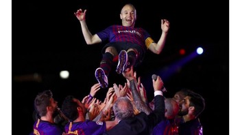 Iniesta disanjung rekan-rekannya. Foto: istimewa