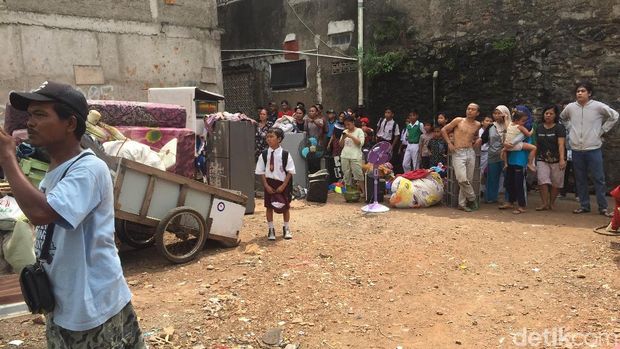  Kebakaran di permukiman Cipinang Muara, Jatinegara, Jakarta Timur, Senin (21/5/2018)