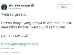 Deretan Cuitan Kocak #TarawihInstagramable