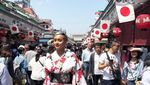 Foto: Gaya Liburan Model Kimmy Jayanti di Jepang