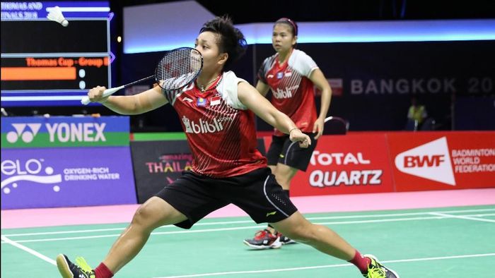 Greysia/Apriyani merebut poin pertama untuk Indonesia saat melawan Malaysia (Foto: dok: Tim Humas dan Media PP PBSI) Greysia/Apriyani merebut poin pertama untuk Indonesia saat melawan Malaysia (Foto: dok: Tim Humas dan Media PP PBSI)