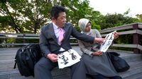 Masayuki memamerkan karya dari hobi yang ditekuninya