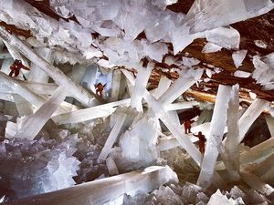 Foto: Gua Kristal Raksasa di Perut Bumi Meksiko