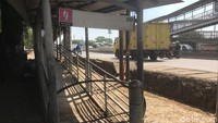 detikcom melihat kondisi JPO Jembatan Gantung di Jalan Daan Mogot, Jakarta Barat, Selasa (22/5/2018) siang. Banyak warga yang mengeluhkan jembatan ini tidak kunjung diperbaiki.