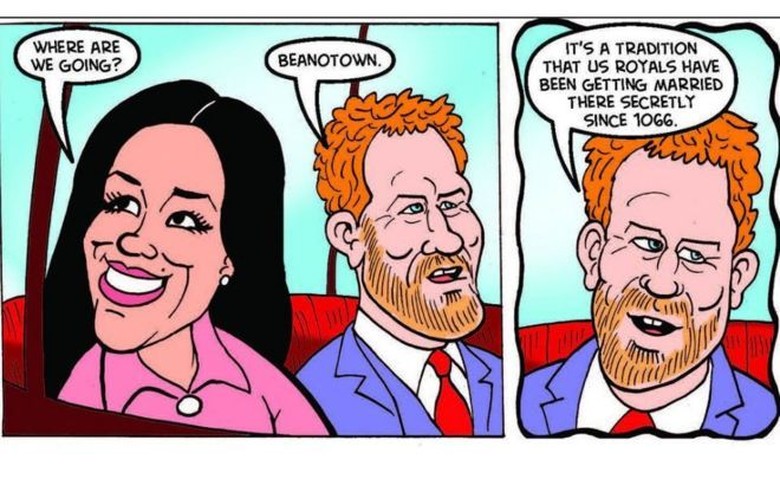 Komikus Beano Bikin Strip Satir soal Pernikahan Pangeran Harry Komikus Beano Bikin Strip Satir soal Pernikahan Pangeran Harry