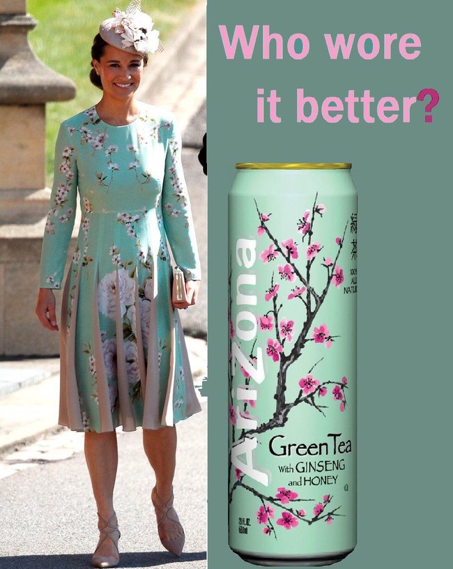 Gaun Pippa Middleton disebut mirip kaleng minuman. Foto: Dok. Twitter