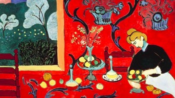 The Dessert: Harmony In Red oleh Henri Matisse. Foto: boredpanda