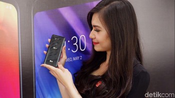 Disematkan pula G7+ ThinQ RAM 6 Gb dan ROM 128 GB.  (Foto: detikINET/Adi Fida Rahman)