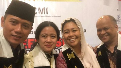 Selfie Kompak Anak Presiden: AHY, Puan, Yenny Wahid, Ilham Habibie
