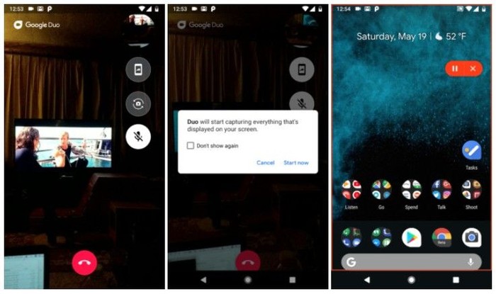 Google Duo Bisa Dipakai Berbagi Layar