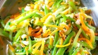 Tumis yang satu ini juga sangat mudah dibuat. Rasanya juga manis gurih karena adanya wortel dan sayur jipang. Foto: Instagram siek_ling