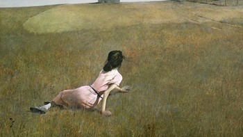 Lukisan Christina’s World oleh Andrew Wyeth. Foto: boredpanda