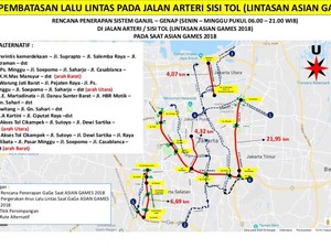 Polisi Kaji Perluasan Ganjil-Genap Tetap Dilanjut Usai Asian Games