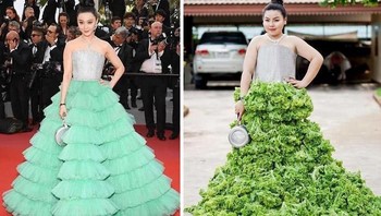 Dia adalah Sine Benjaphorn, gadis 22 tahun asal Thailand. Menyukai desain kostum cosplay dan makanan, ia pun menggabungkan keduanya menjadi suatu seni. (Foto: Instagram)