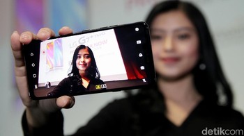 Kamera G7 ThinQ dibekali kecerdasan buatan (AI) yang membuatnya punya 19 mode pemotretan.  (Foto: Agung Pambudhy)