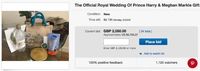 Goodie Bag Pernikahan Pangeran Harry Dijual Rp 28 Juta di eBay