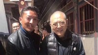 Foto Jet Li yang diunggah oleh seorang fans, di mana aktor laga tersebut terlihat sangat tua. Dok. Twitter/@StxNaty