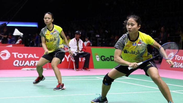 Della Destiara Harris/Ni Ketut Mahadewi Istarani membuat Indonesia unggul 2-0 atas Prancis di fase grup Piala Uber 2018 (Foto: dok: Tim Humas dan Media PP PBSI) Della Destiara Harris/Ni Ketut Mahadewi Istarani membuat Indonesia unggul 2-0 atas Prancis di fase grup Piala Uber 2018 (Foto: dok: Tim Humas dan Media PP PBSI)