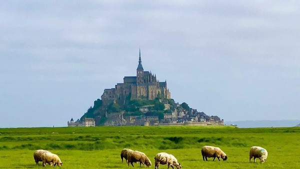 Terlihat anggun dari kejauhan, kastil ini juga menjadi gereja atau biara tua. Mont Saint Michel, adalah salah satu Situs Warisan Dunia UNESCO (lachinkin/Instagram) Terlihat anggun dari kejauhan, kastil ini juga menjadi gereja atau biara tua. Mont Saint Michel, adalah salah satu Situs Warisan Dunia UNESCO (lachinkin/Instagram)
