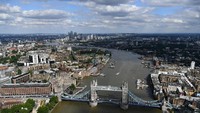 Indahnya London Bridge dari ketinggian. Istimewa/ Getty Images.
