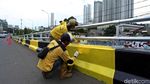 Flyover Karet Dipercantik