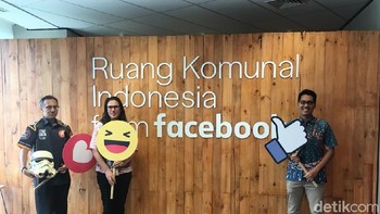 Tempat ini terbuka untuk semua komunitas yang ingin berdiskusi, interaksi untuk sama-sama menciptakan konten positif, ucap Clair Deevy selaku Director of Policy Programs Facebook saat peresmian Foto: detikINET/Agus Tri Haryanto