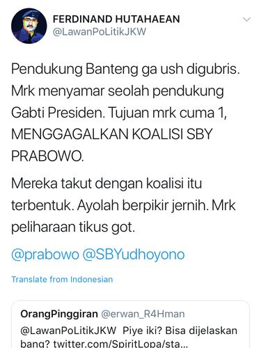 Screenshot Twitter