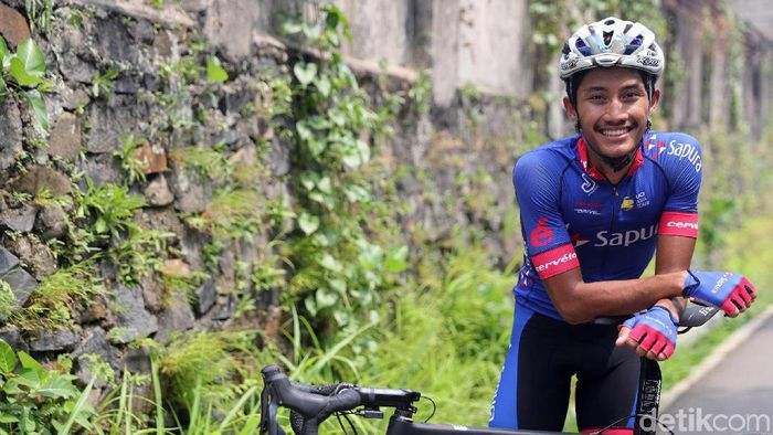 Aiman Cahyadi, atlet balap sepeda (Grandyos Zafna/detikSport) Aiman Cahyadi, atlet balap sepeda (Grandyos Zafna/detikSport)