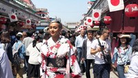 Kimmy Jayanti terkenal sebagai model Indonesia yang sukses di kancah internasional. Ia pun pernah berkunjung ke Tokyo, Jepang (Kimmyjayanti/Instagram)