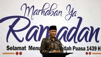 Ketua KPK Agus Rahardjo menyampaikan sambutannya.