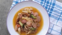Sosis dan jamur juga bisa disatukan nih. Postingan @inggargar ini bisa jadi lauk sekaligus sayur. Kalau tak suka kering, bisa buat dengan sedikit tambahan kuah. Foto: Instagram