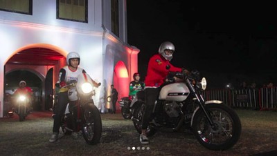 Gaya Gibran Main Motor, Nggak Kalah Sama Jokowi
