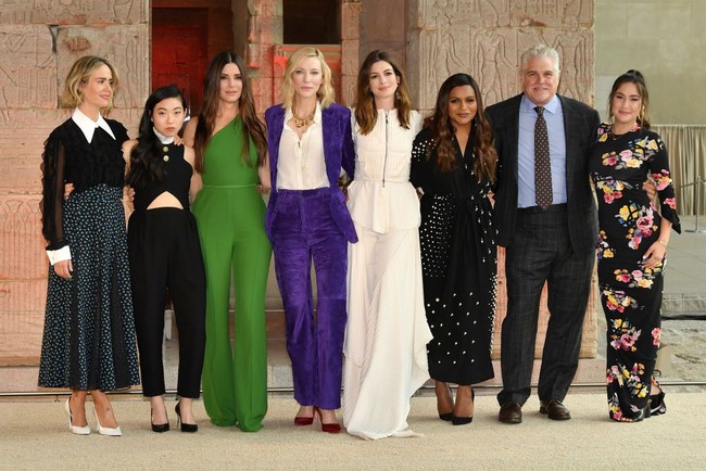 Premier film Oceans 8 diselenggarakan di  Alice Tully Hall, New York, AS, Selasa (5/6/2017). Sejumlah selebriti datang dengan keseksian mereka.  Foto: Getty Images