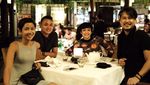 10 Pose Si Lincah Nirina Zubir Saat Tiup Kue Daging dan Makan Bareng Teman