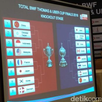 Tim Thomas Indonesia Jumpa Malaysia, Tim Uber Lawan Thailand