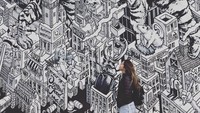Selain Munich, Dalma juga berkunjung ke Berlin. Di Berlin, Dalma berfoto di depan mural yang nyeni banget. (Dalma Maradona/Instagram)