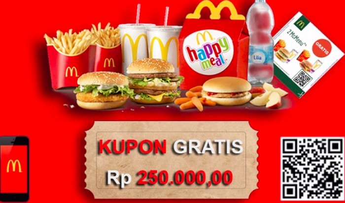 Voucher hoax McDonalds. Foto: istimewa Voucher hoax McDonalds. Foto: istimewa